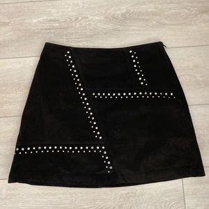 Express sz 6 micro suede mini skirt